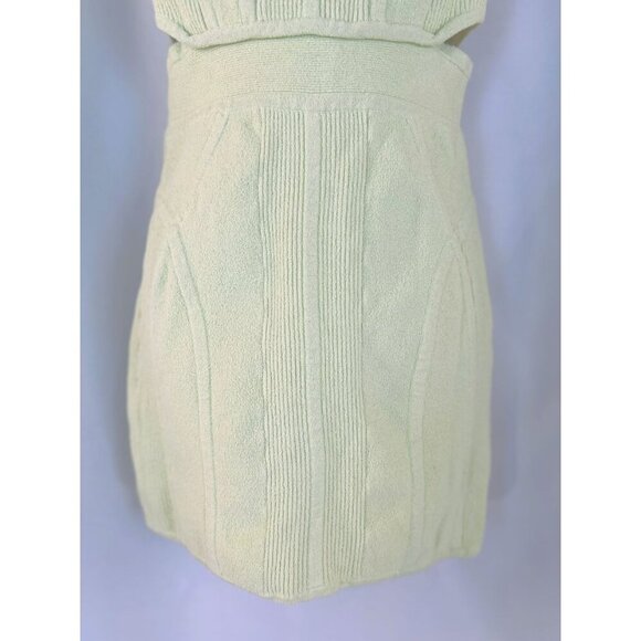 Herve Leger Mint Green Strapless Boucle Mini Dress $1,190 - Picture 6 of 15
